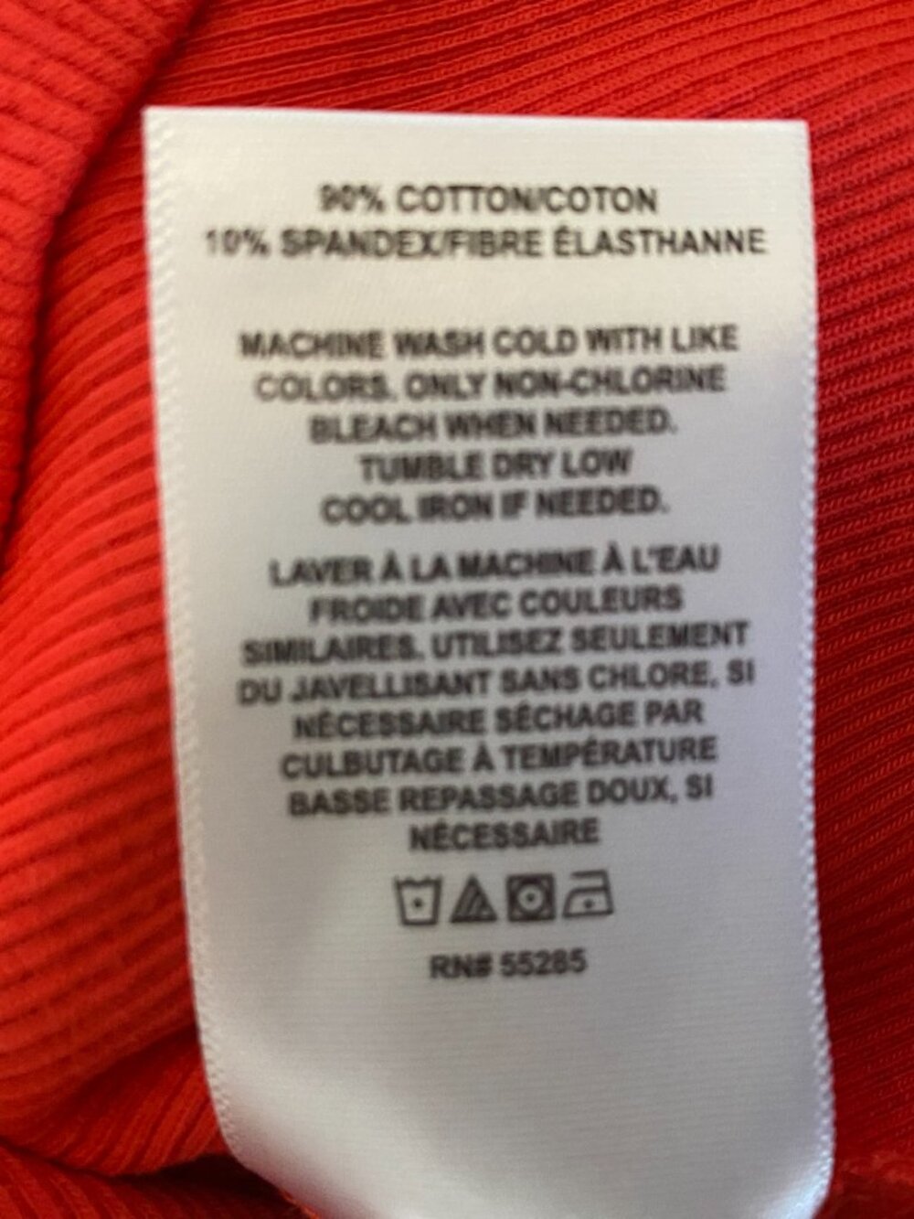 Express Red Ribbed Dress w Shoulder Detailing Size L - Picture 9 of 9